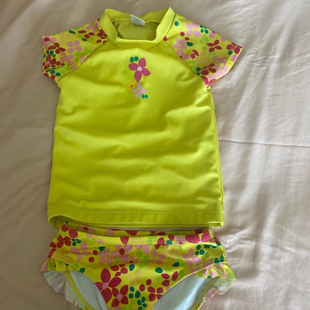 2 swimsuits girls size 5t.